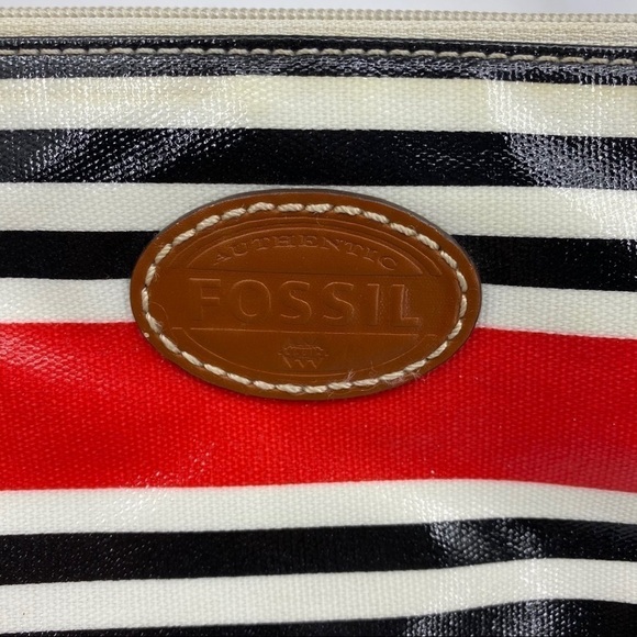 Fossil striped coated canvas crossbody bag - Picture 3 of 11